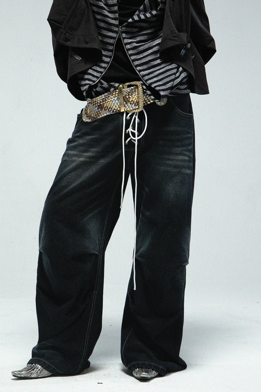 Vintage Wide Denim Pants