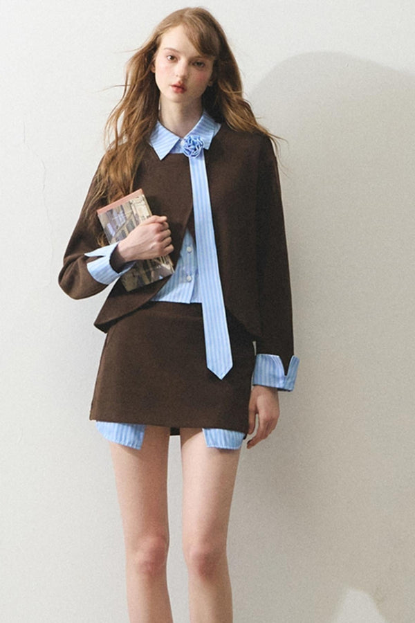 Cool Vintage Knit Coat Set-Up