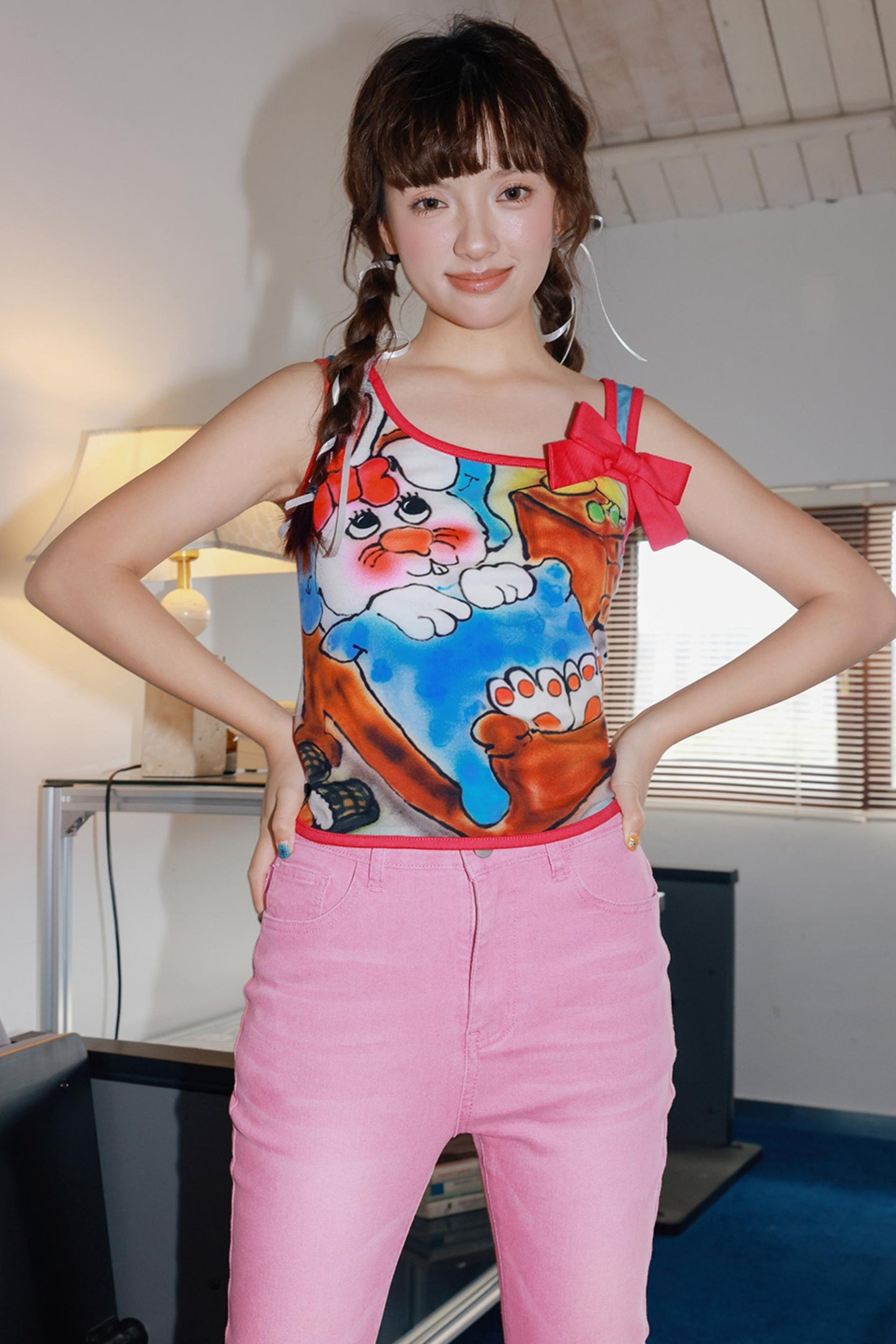 Summer Peach Heart Top