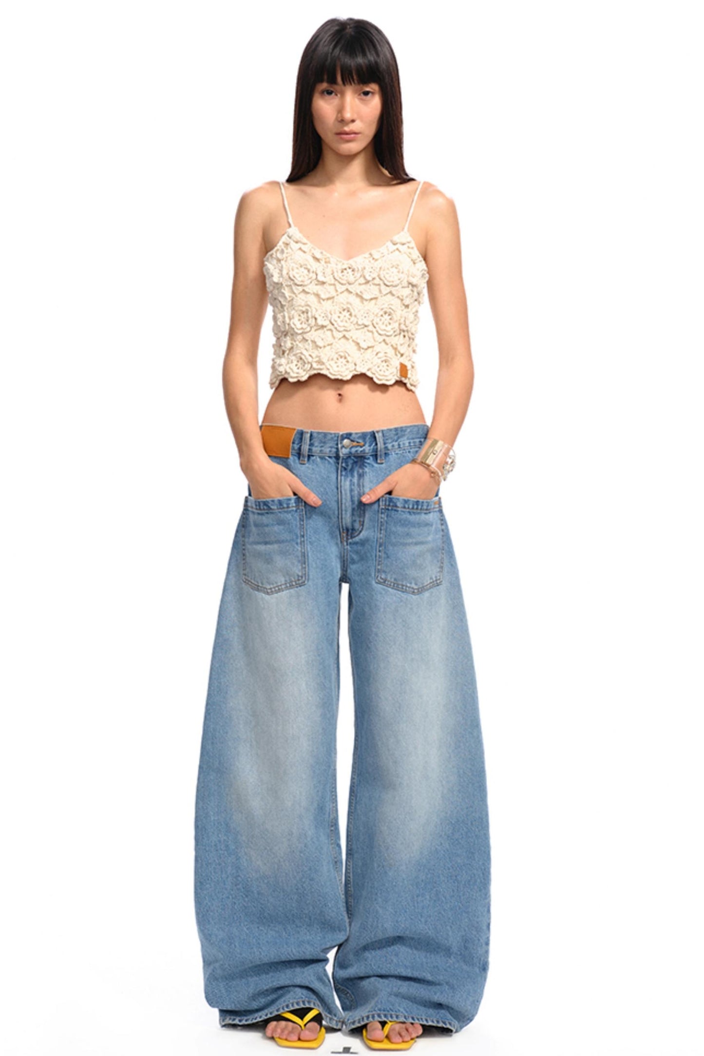 Jasmine Floral Crochet Camisole