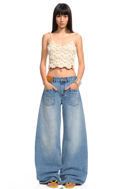 Jasmine Floral Crochet Camisole