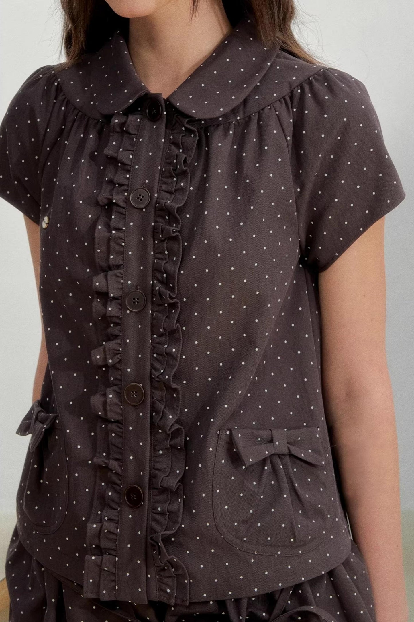 Orderly Wave Floral Skirt Set-Up