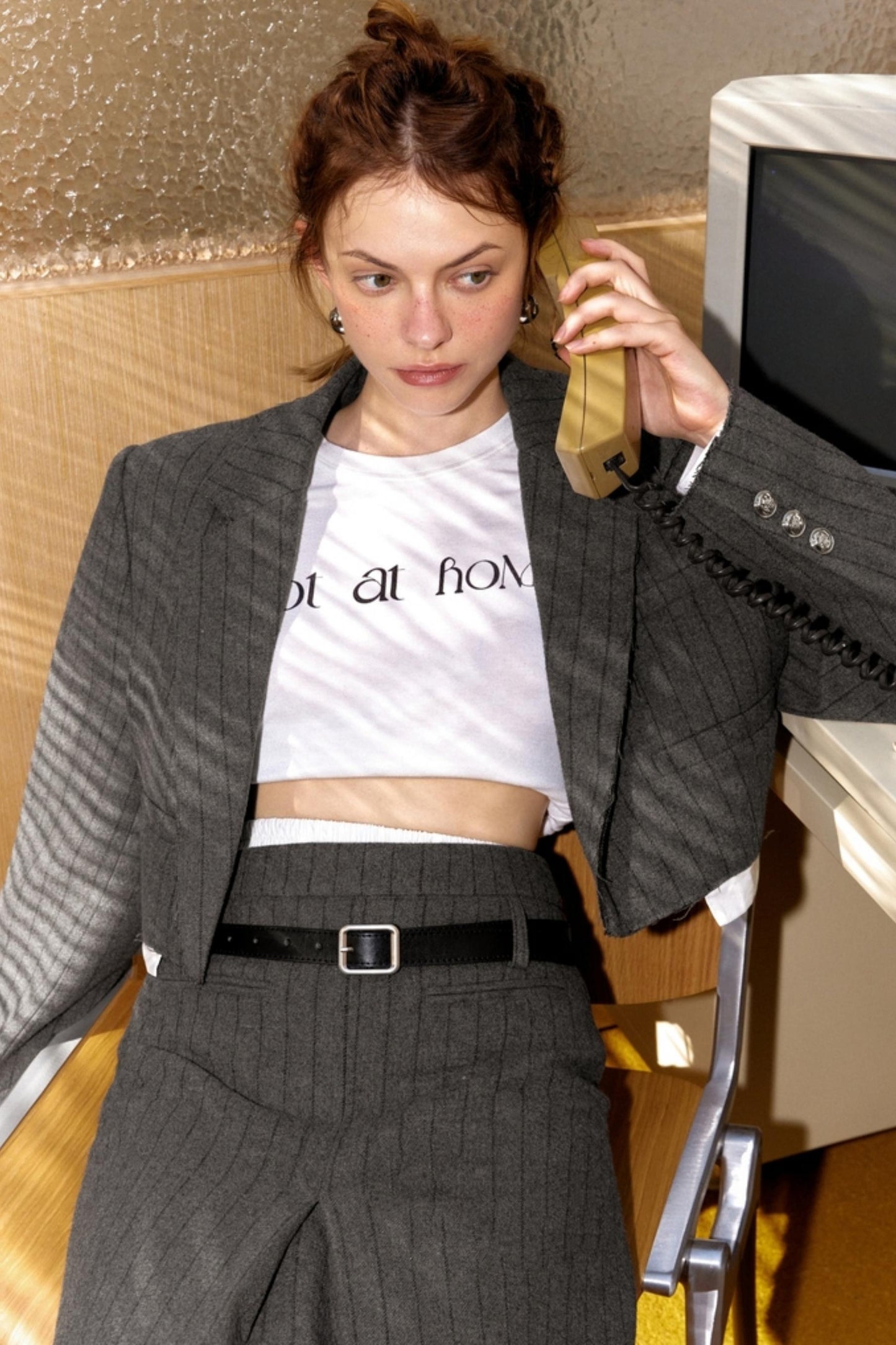 College Chic Striped Blazer Set-Up