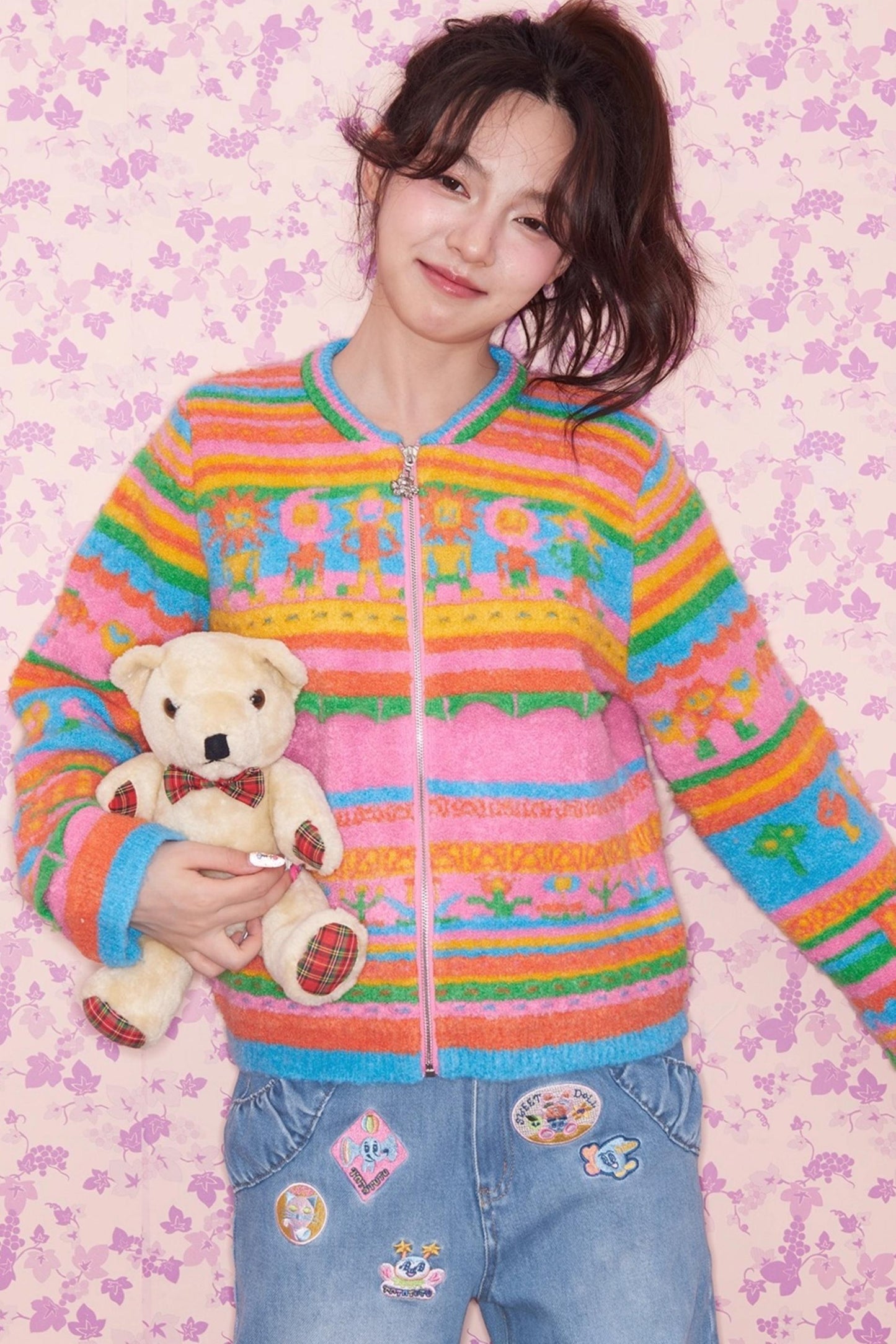 Colorful Paradise Knit Cardigan