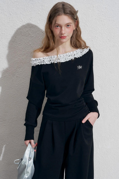 Empire Lace Top Two-Piece Set-Up