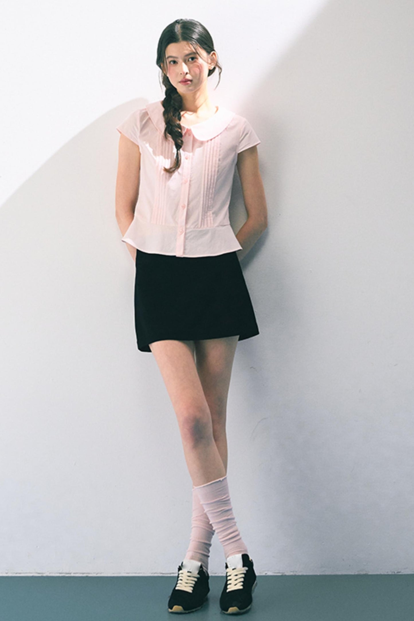 Pink Peter Pan Collar Shirt