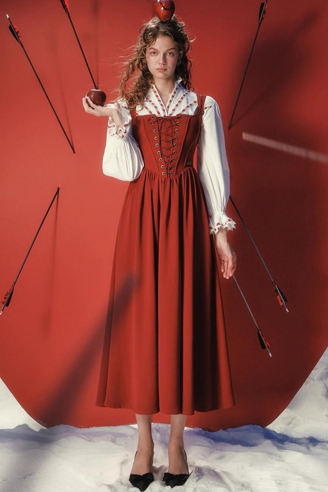 Retro Suspender Dress Set-Up