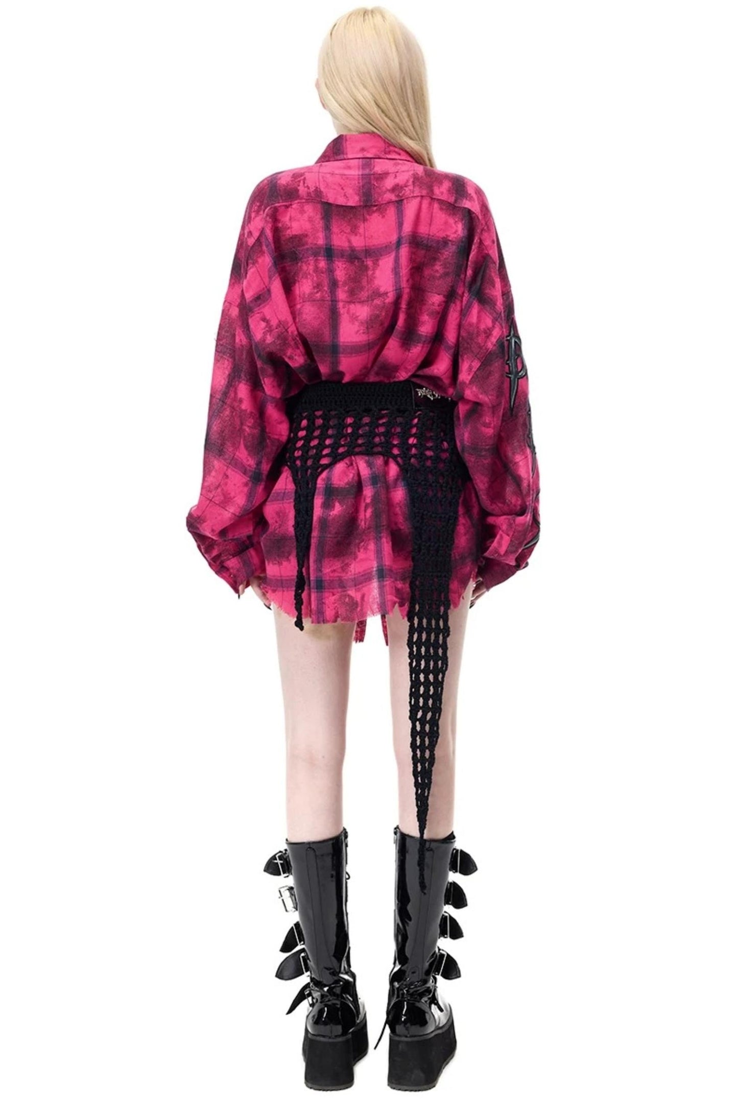 Millennium Star Embroidered Knit Skirt