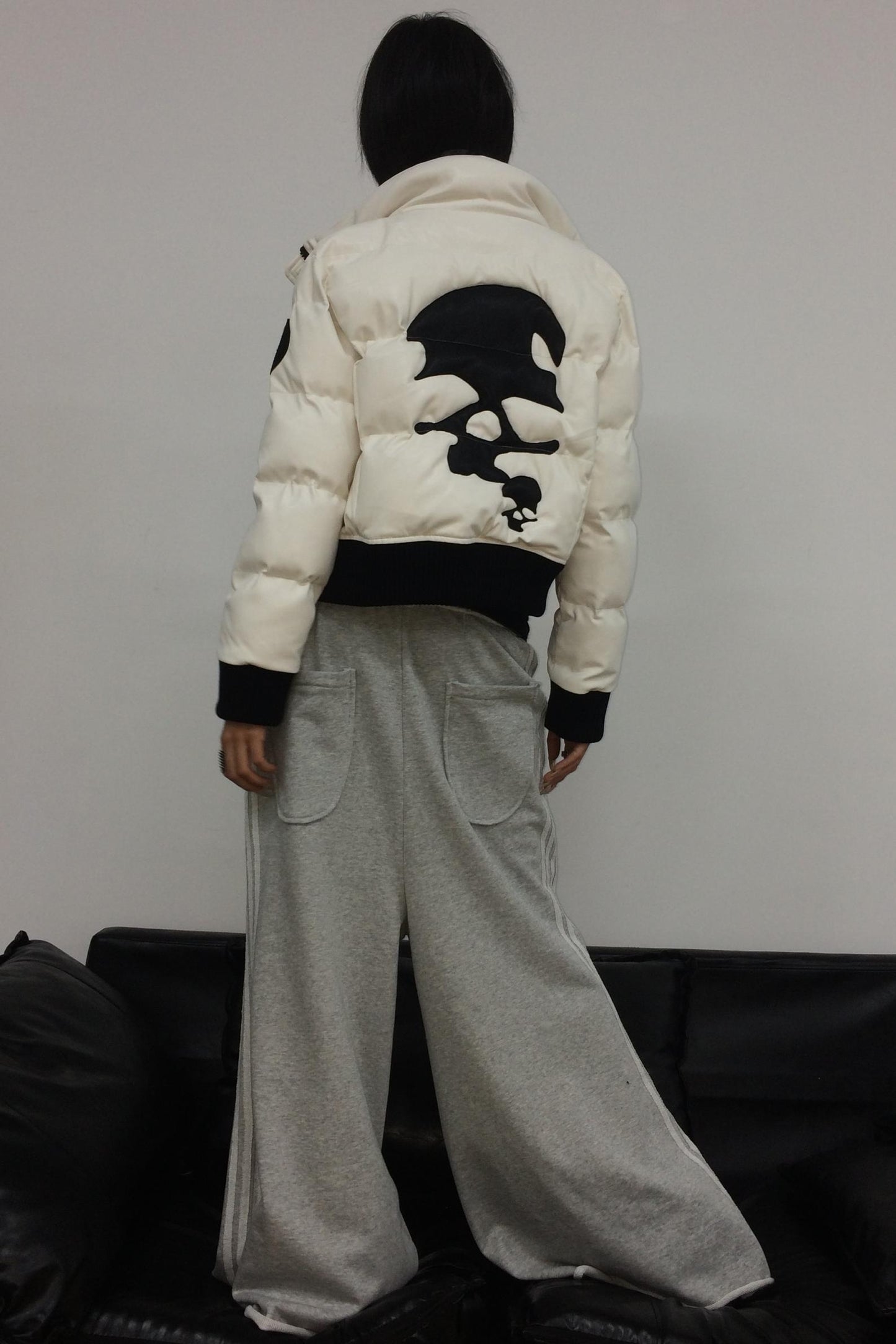 Detachable Hood Leather Jacket