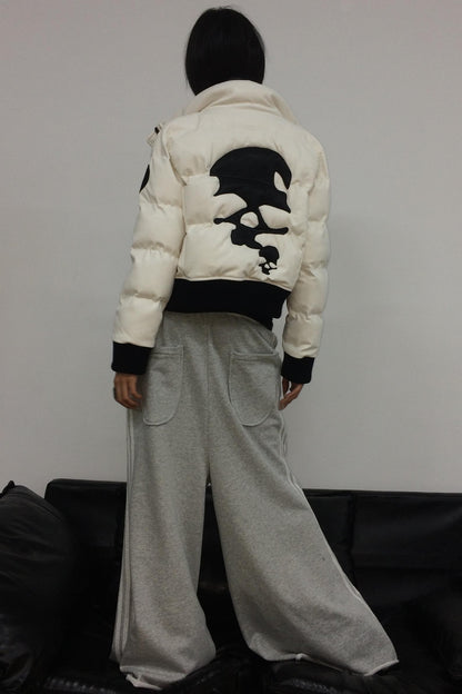 Detachable Hood Leather Jacket