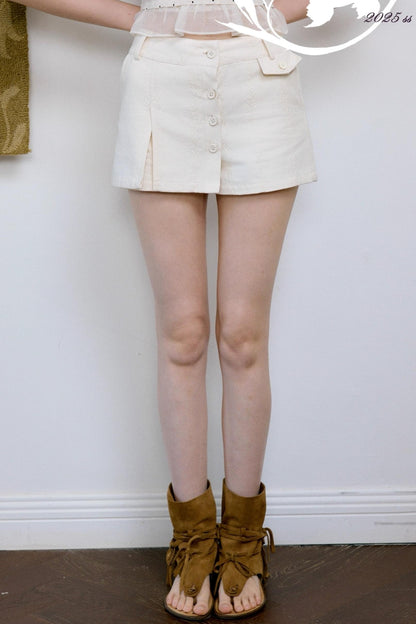 Apricot Vine Culottes Skirt