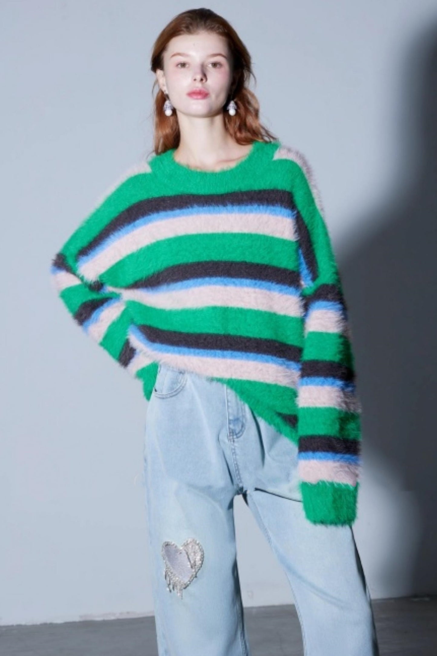 Retro Striped Winter Sweater