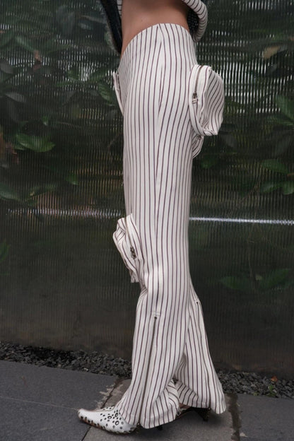 Modern Armor Striped Flared Pants