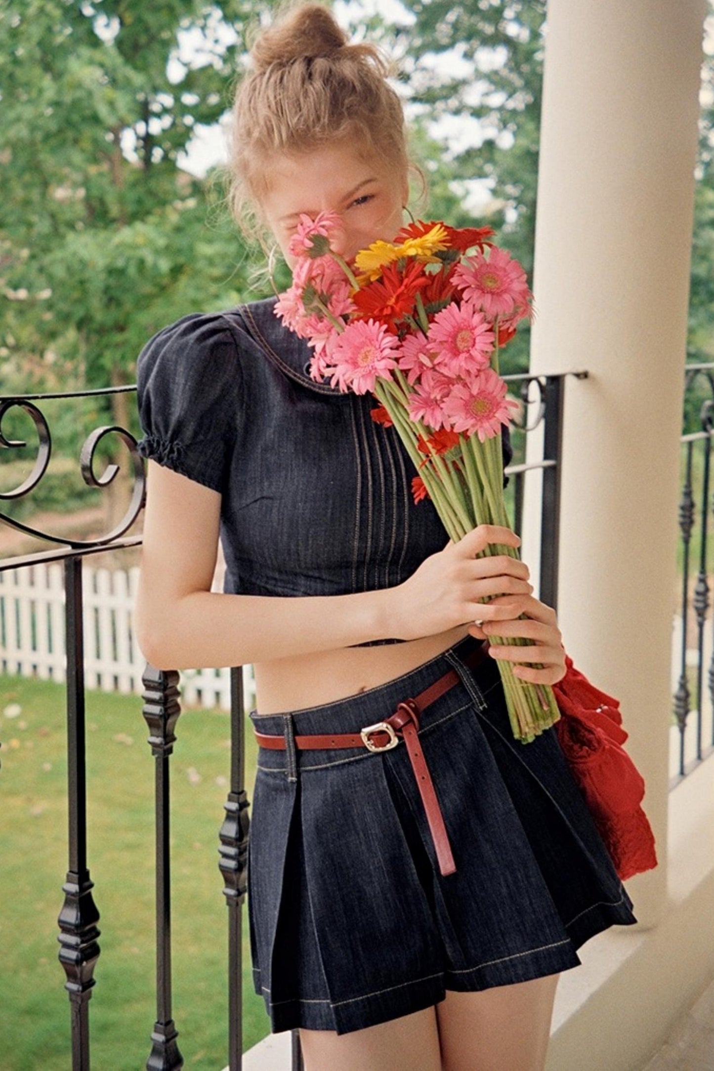 Adventure Doll Collar Denim Shirt