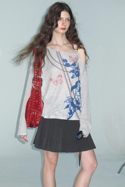 Distressed Long T-Shirt