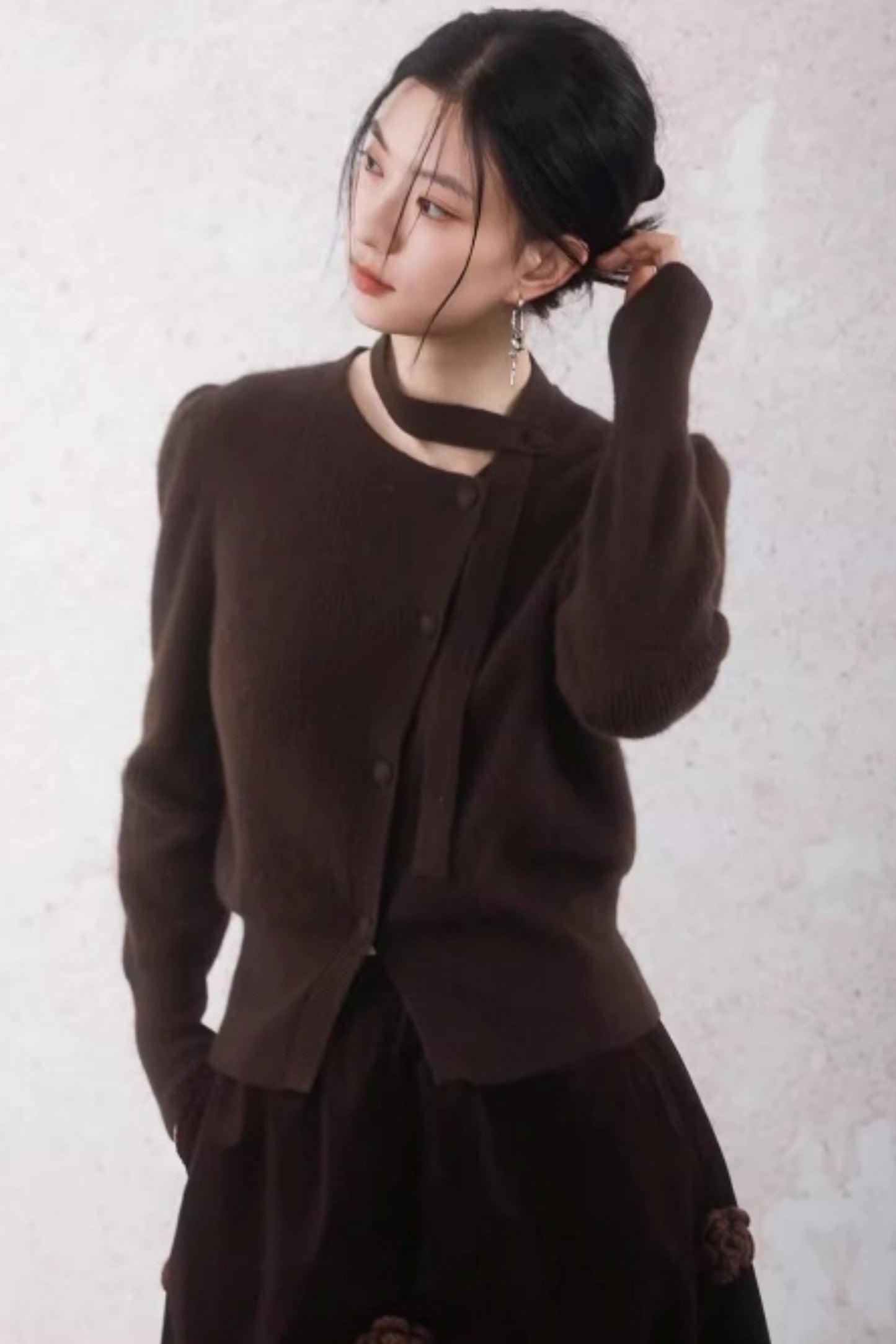 Asymmetrical Ribbon Sweater