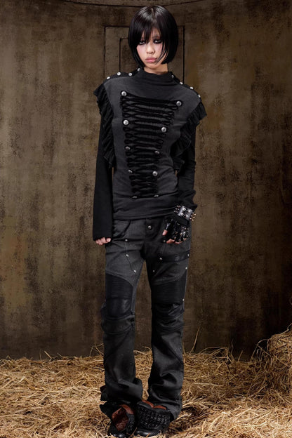 Gestricktes Slim-Top im Palace-Stil