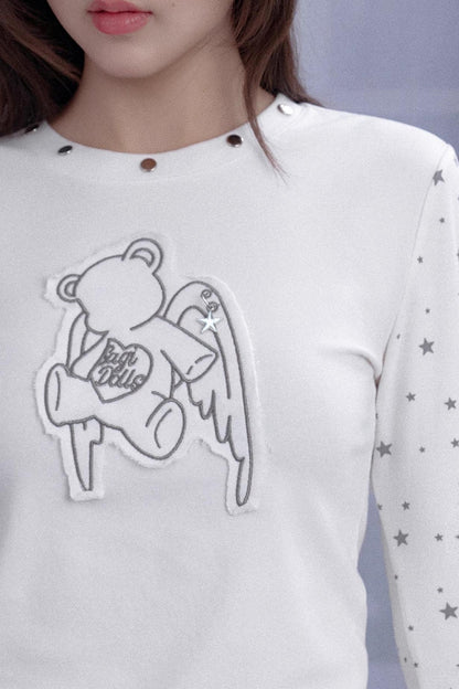 Girl Spirit White Star T-Shirt