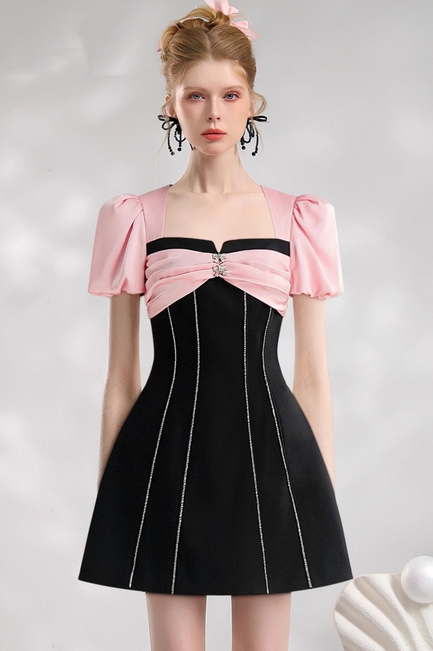 Celebrity Pink Black Dress