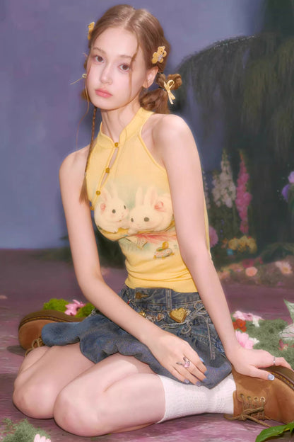 Cloud Rabbit Knitted Vest