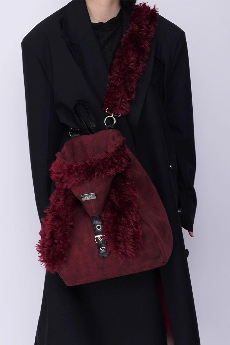 Ear Furry Crossbody Bag