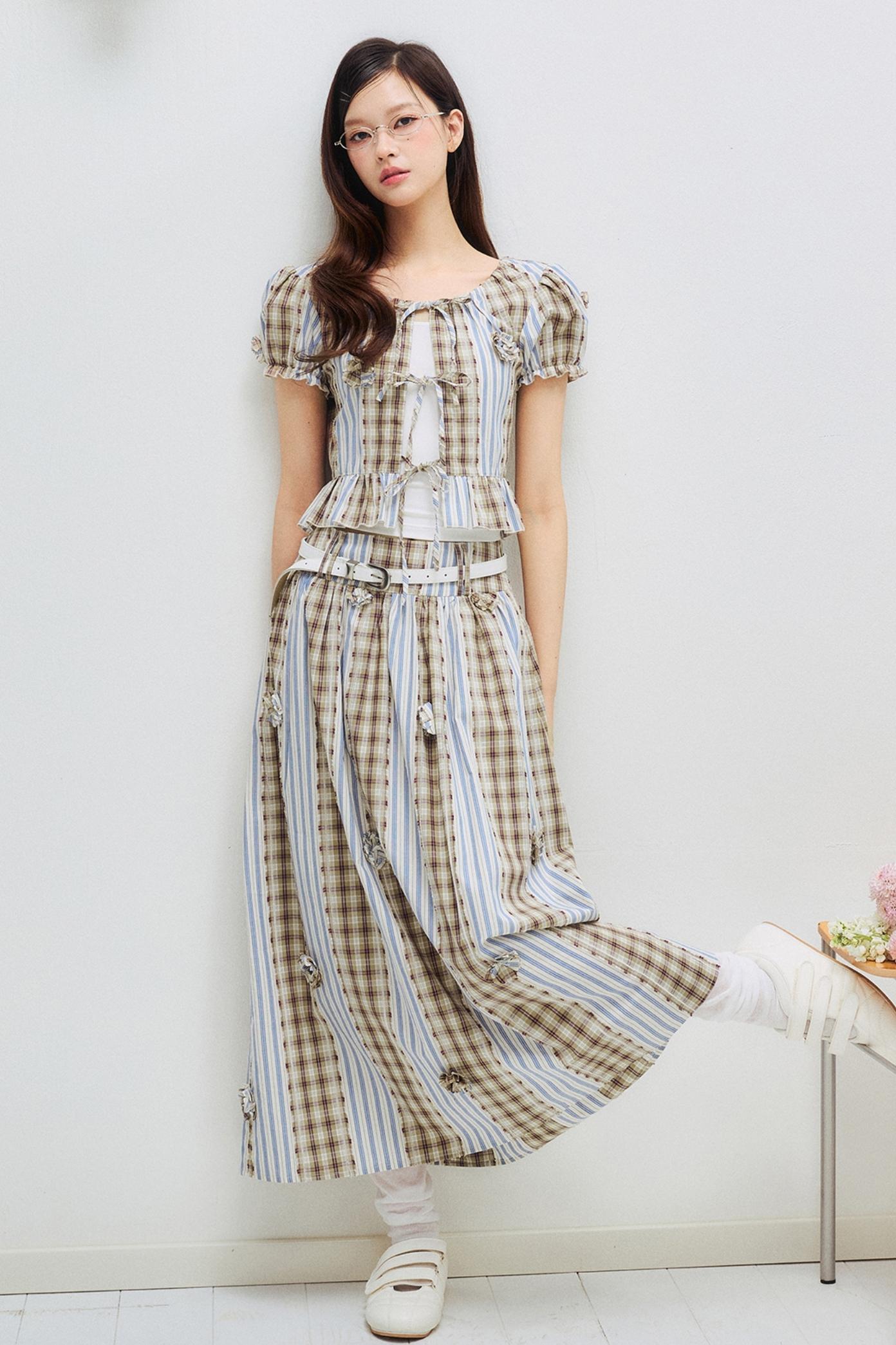 Floral Patchwork Bastier Skirt Set-Up