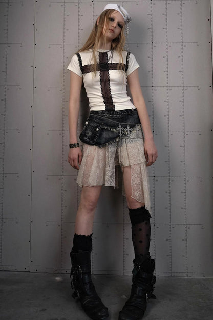 Lace Bustier Skirt