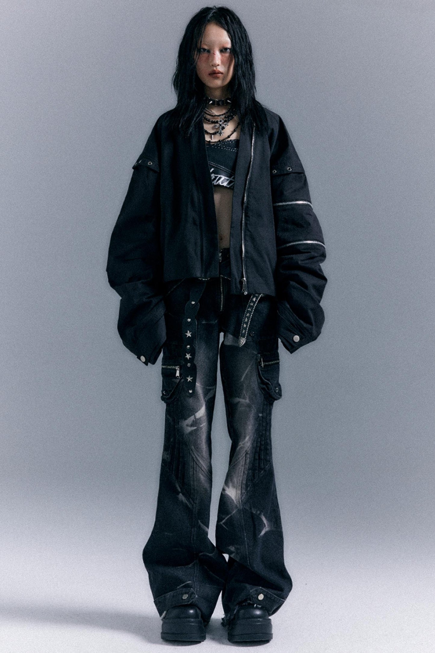 Vintage Oversized Bomber Jacket