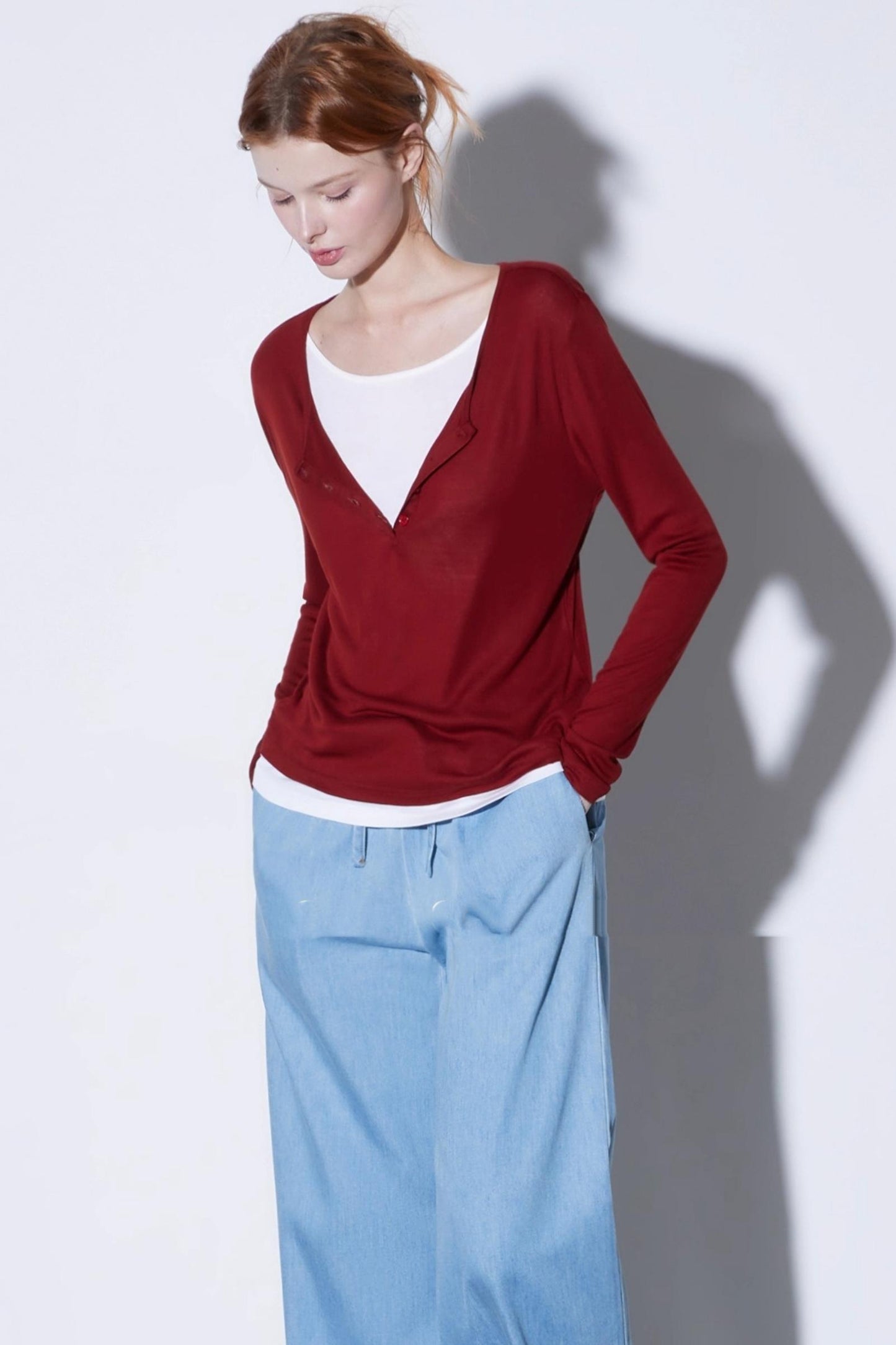 Autumn Cloud Comfort Knitted T-shirt