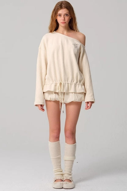 Vintage Two-Tone Tie-Blend Raglan Sweatshirt