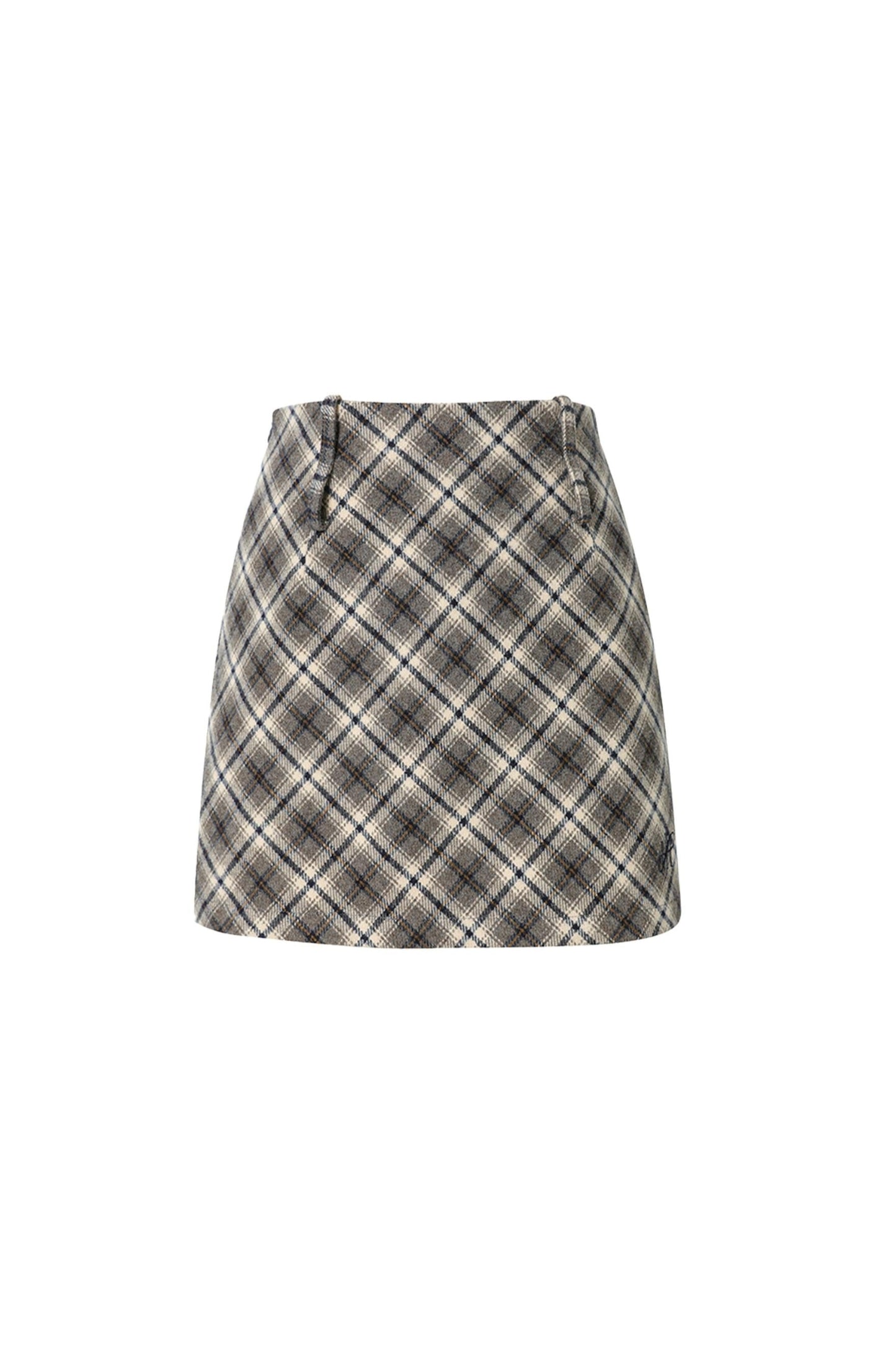 Plaid Tweed Mini Skirt