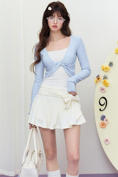 Spring FlareBowtie Skirt