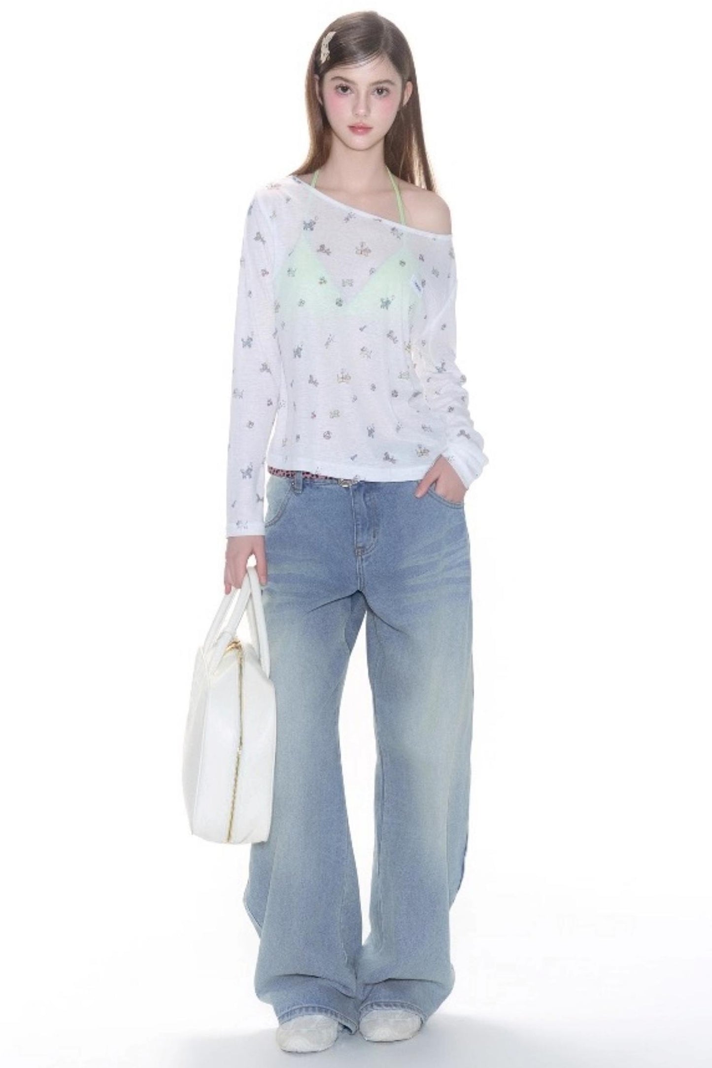 Long Sleeves Smock Top