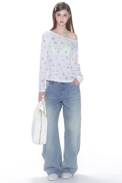 Long Sleeves Smock Top