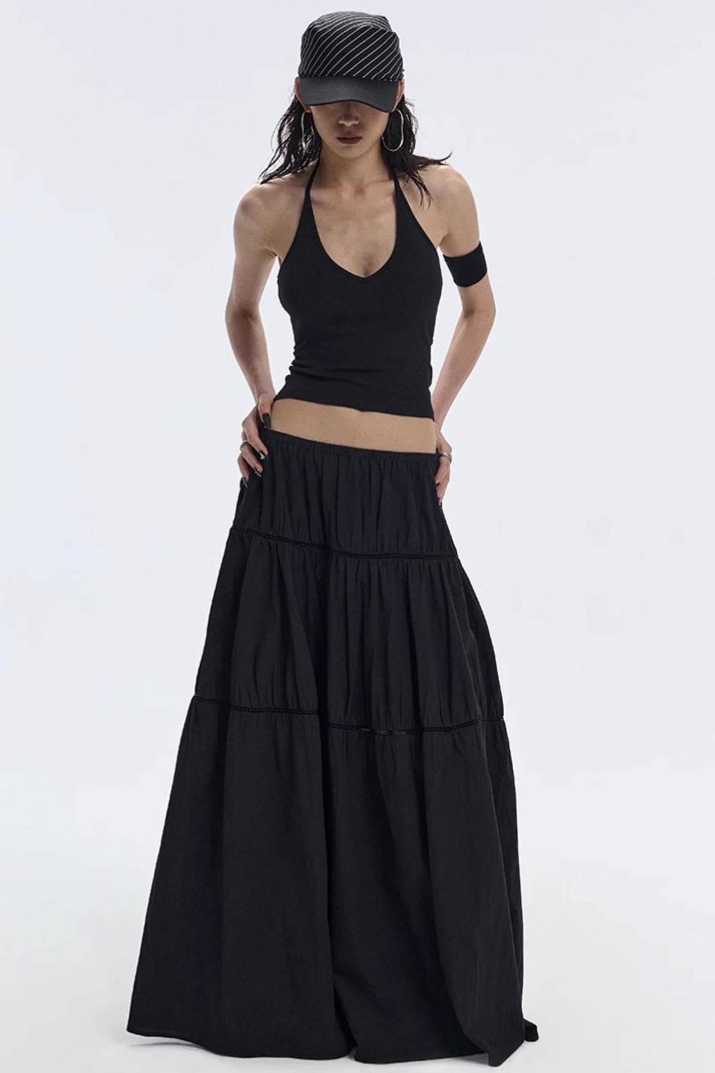Black Design Tower Skirt