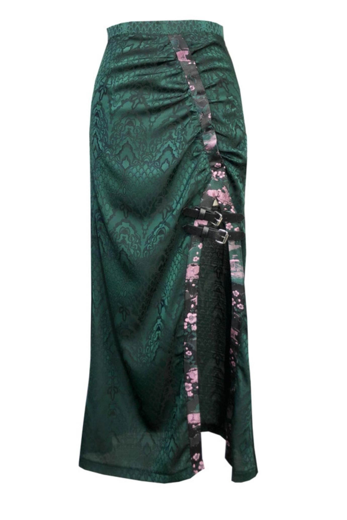 Snake Pattern Jacquard Fishtail Skirt Set-Up