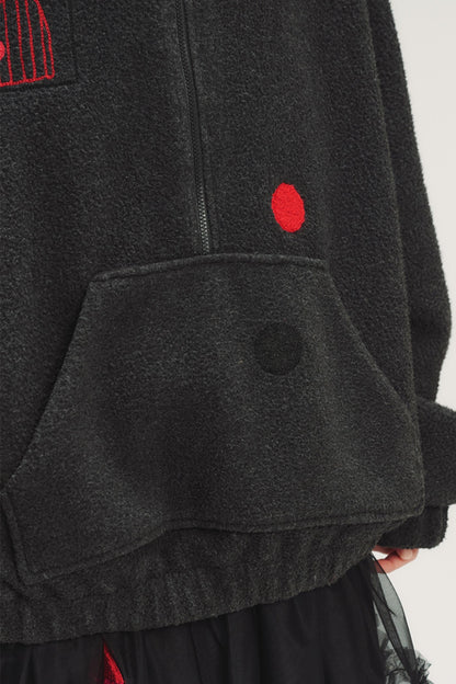 Colorful Plaid Fleece Sweatshirt