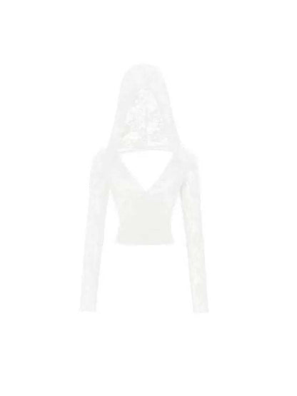 Lazy Lace Sheer Hooded Tops