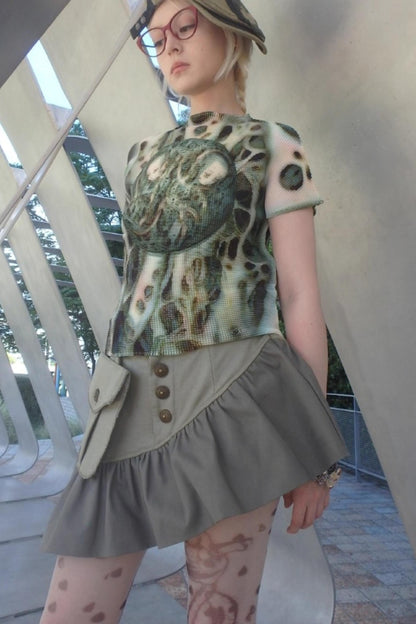 Satin Elegant Mini Skirt