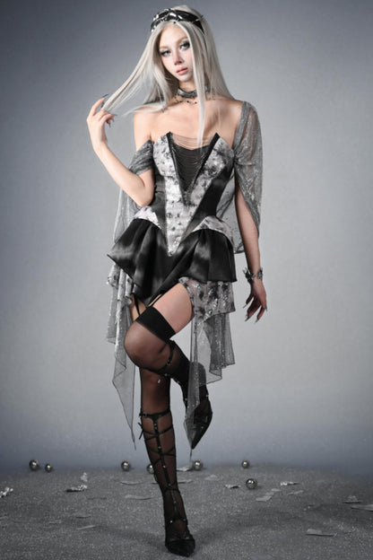 Futuristic Punk Hooded Dress