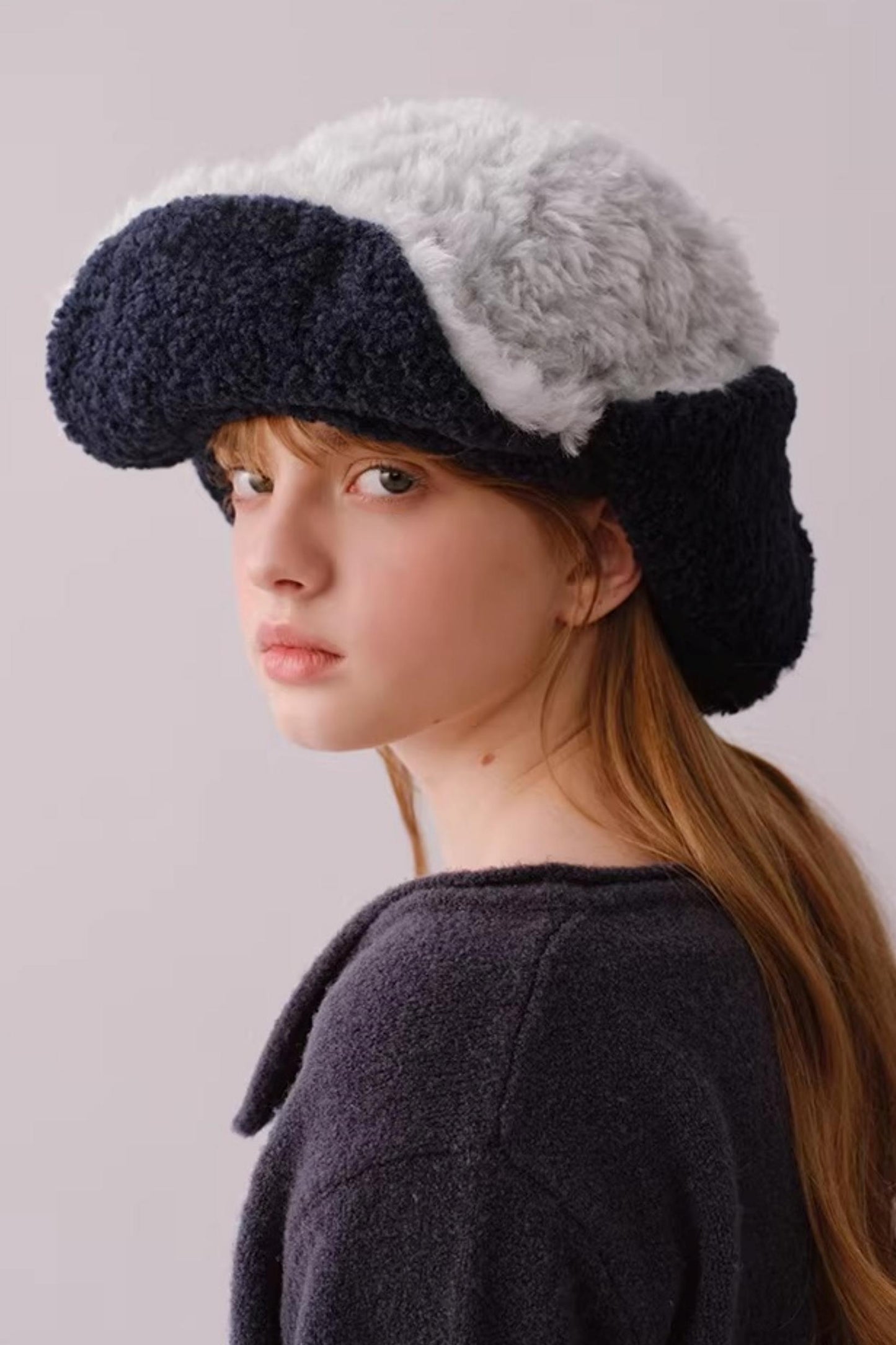 Reversible Plush Lei Feng Hat