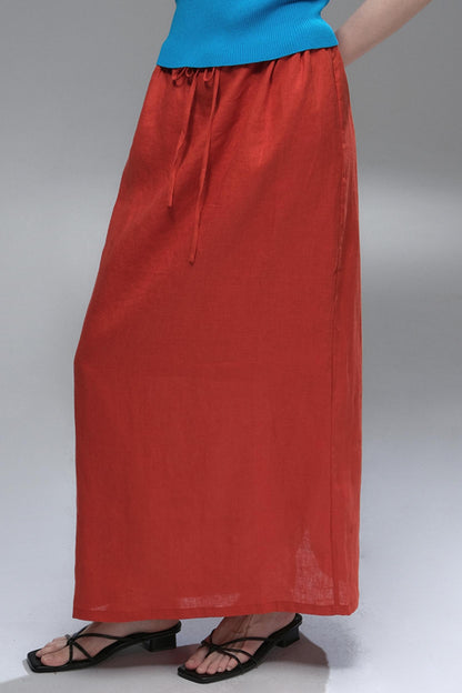High Saturation Linen Skirt