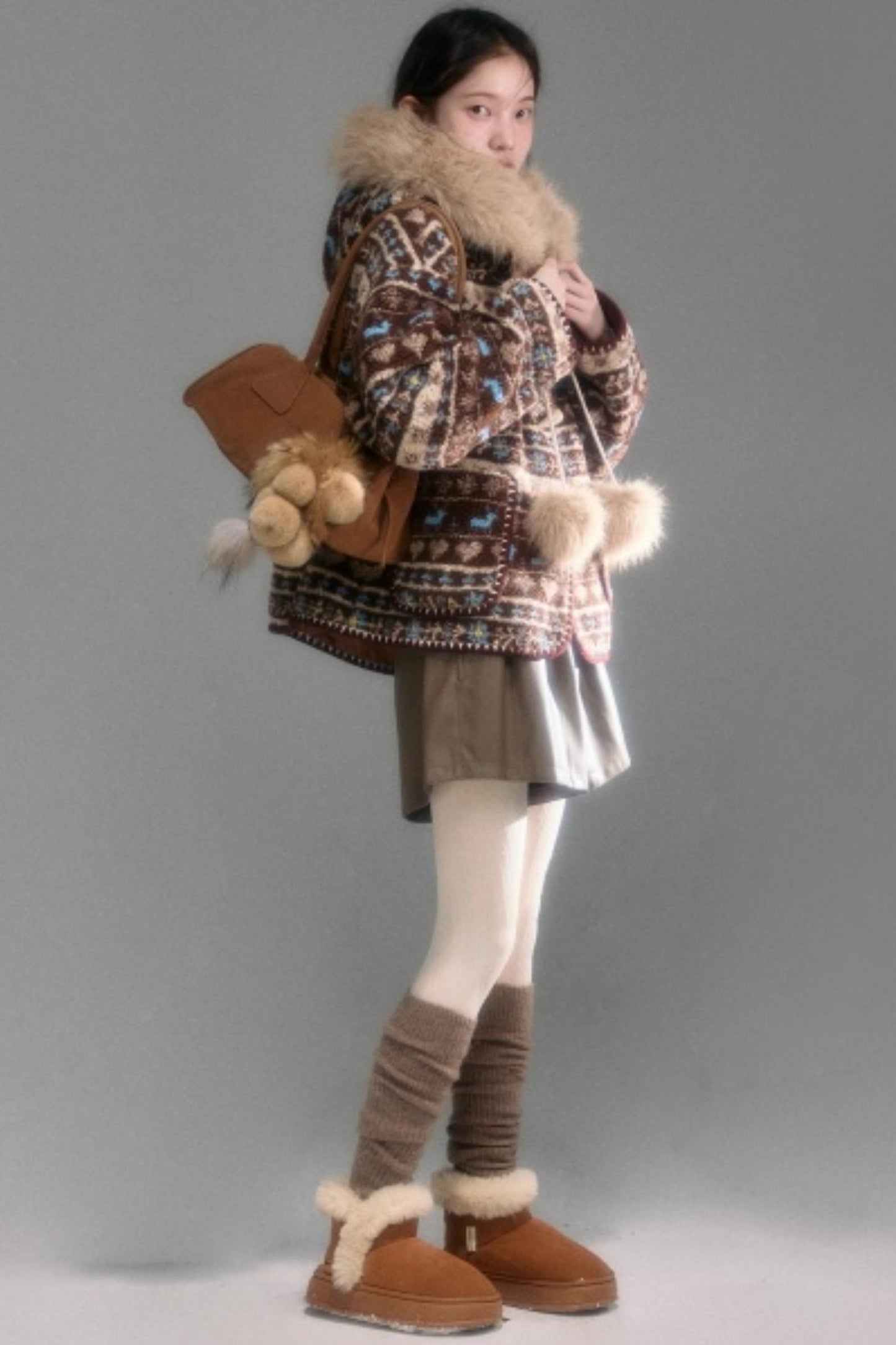 Spicy Coffee Leather Shorts