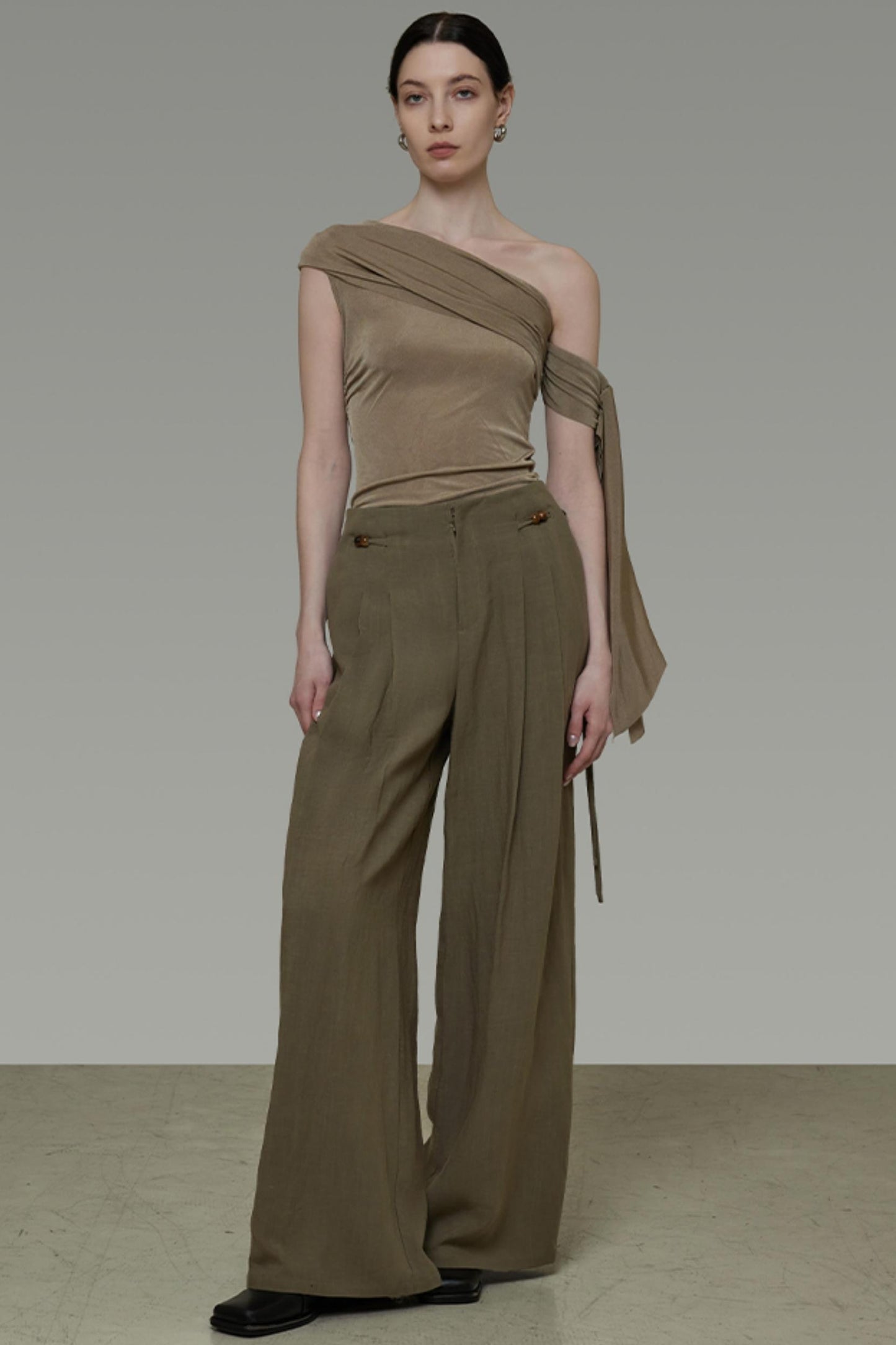 Bean Green Slim Knit Top