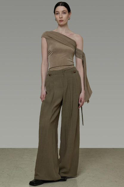 Bean Green Slim Knit Top