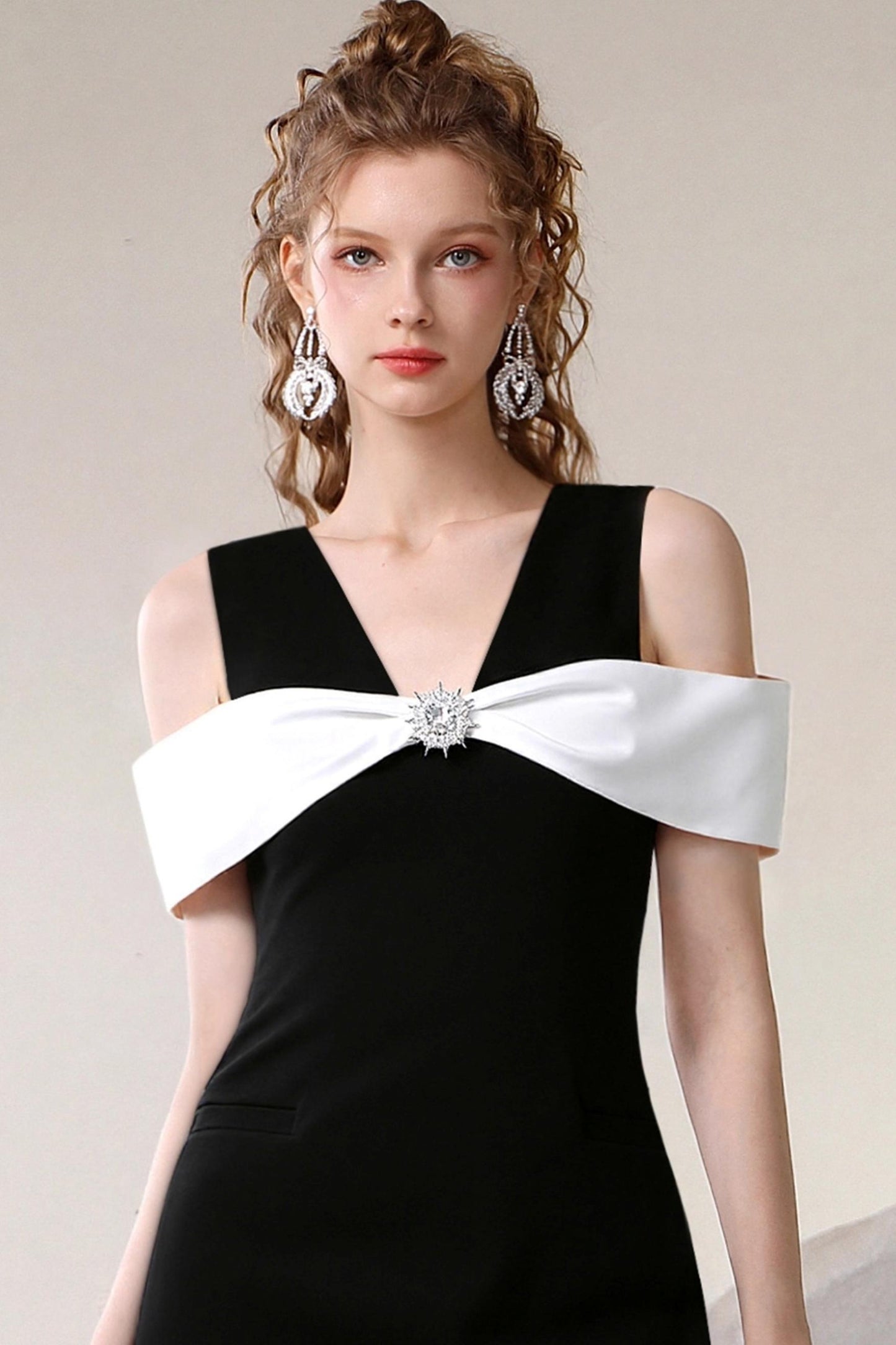French Temperament V-Neck Dress