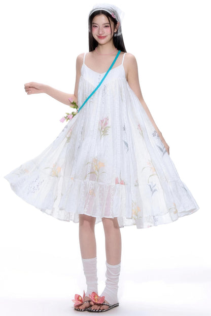 Bohemian Lace Halter Dress