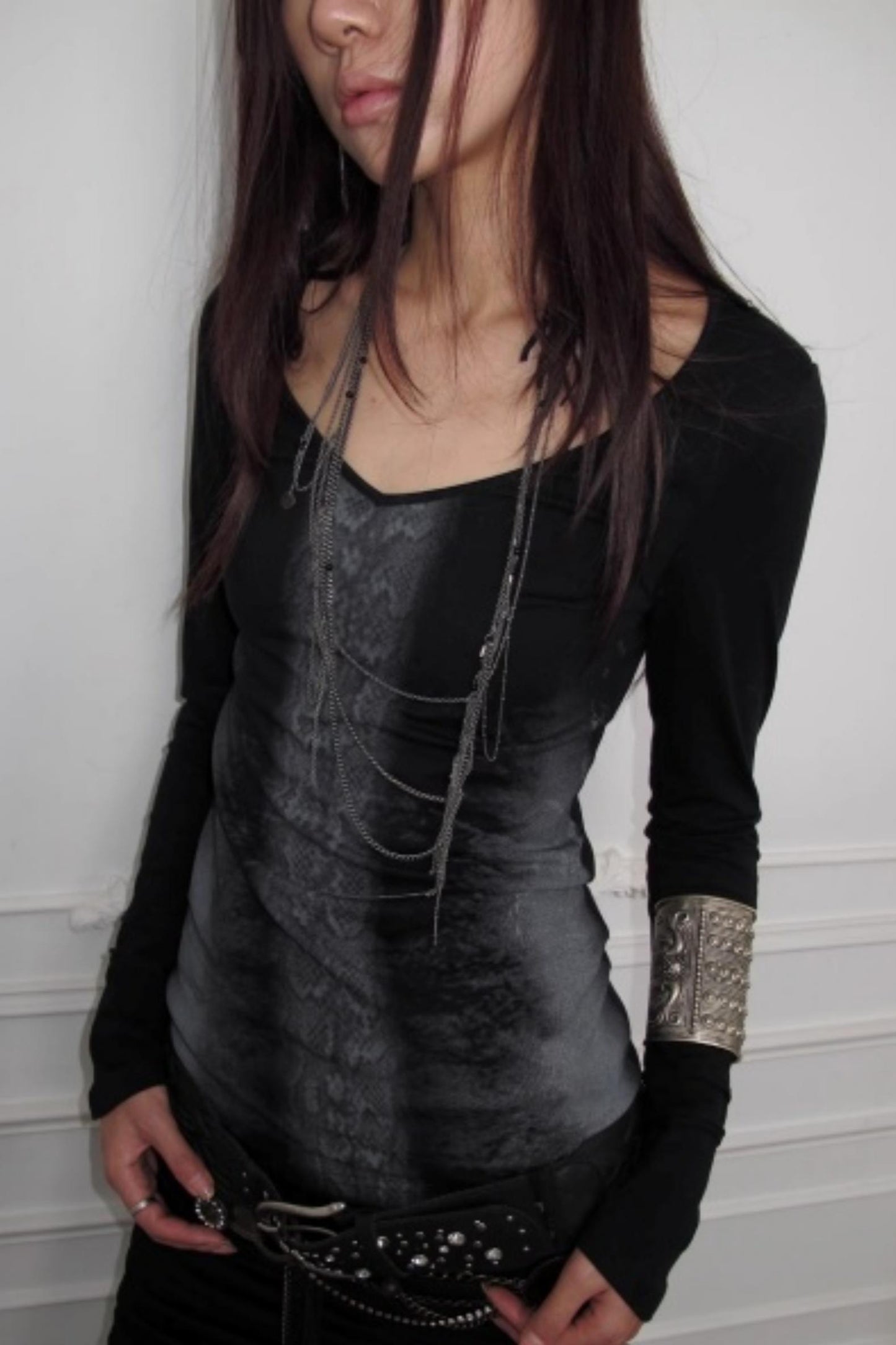 Snake Skin Angel Slim Top