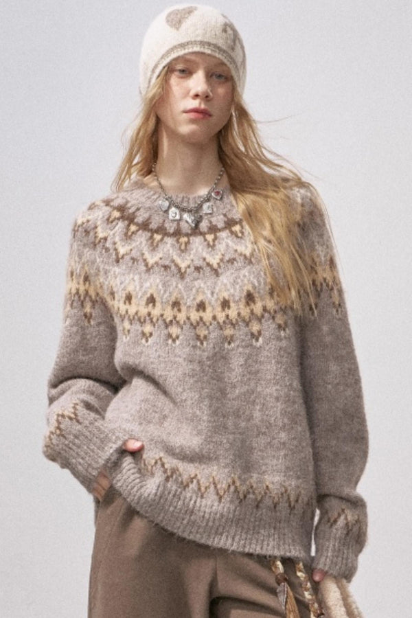 Fair Isle Knit Sweater