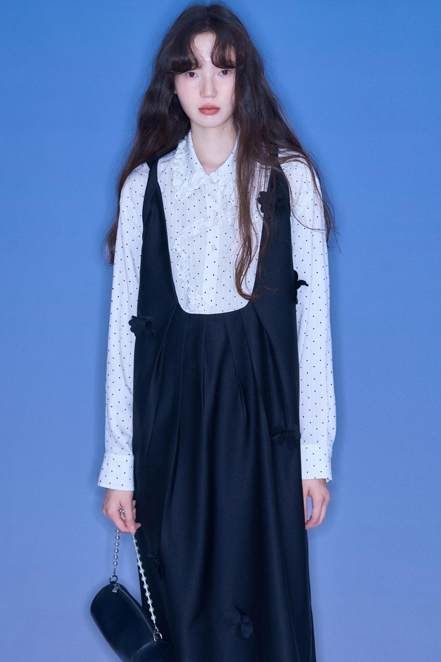 Flower Twisted Strap Suspender Dress